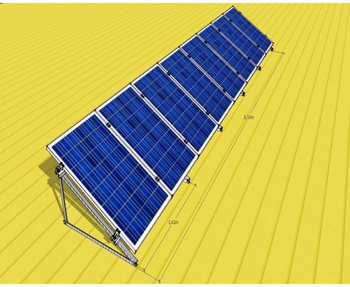 Açı Ayarlı Üçgen Sehpa 1x8 Dikey Veya Yatık Dizilim