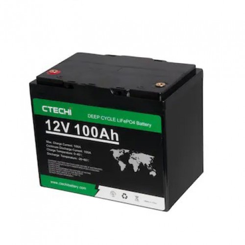 Ctechi 12V 100Ah LiFePO4 Akü (Lityum Akü) Ctechi 12V 100Ah LiFePO4 Akü (Lityum Akü)