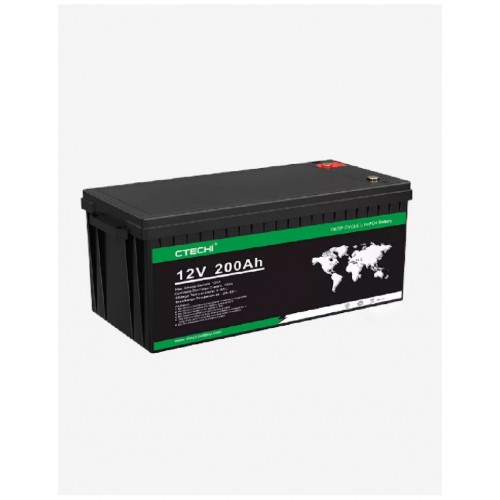 Ctechi 12V 200Ah LiFePO4 Akü (Lityum Akü) Ctechi 12V 200Ah LiFePO4 Akü (Lityum Akü)