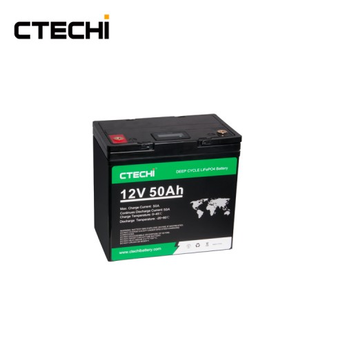 Ctechi 12V 50Ah LiFePO4 Akü (Lityum Akü) Ctechi 12V 50Ah LiFePO4 Akü (Lityum Akü)
