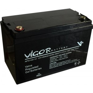Vigor 12v 100Ah Jel Solar Akü