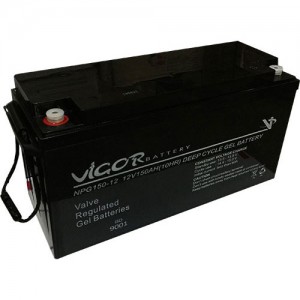 Vigor 12v 150Ah Jel Solar Akü
