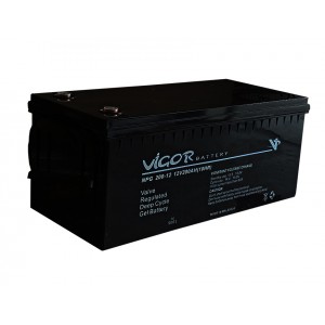 Vigor 12v 200Ah Jel Solar Akü