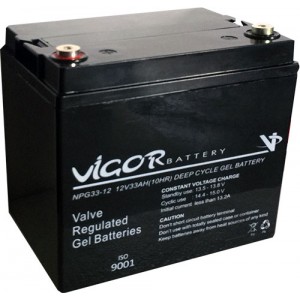 Vigor 12v 33Ah Solar Jel Akü