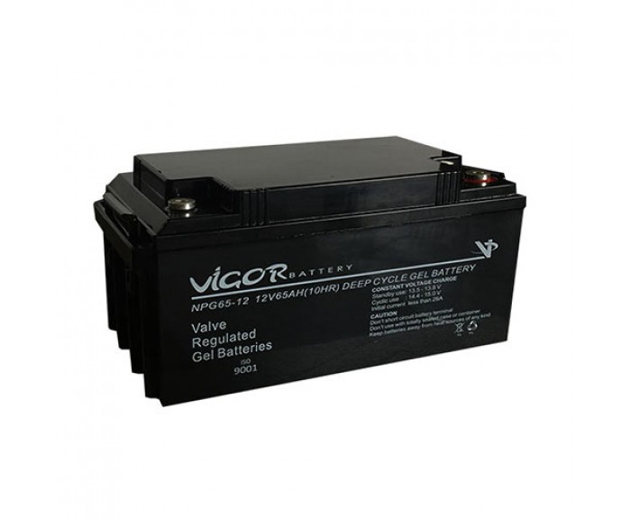Vigor 12v 65Ah Jel Solar Akü