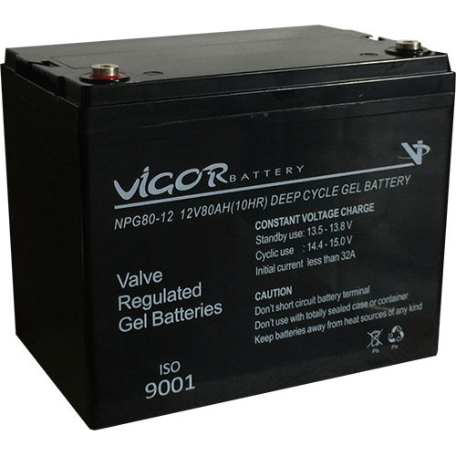Vigor 12v 80Ah Jel Solar Akü Vigor 12v 80Ah Jel Solar Akü