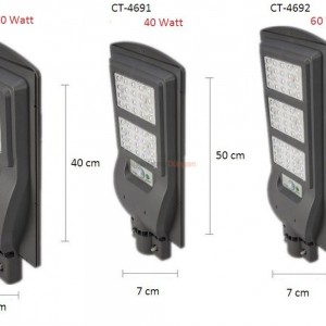 CATA CT-4691 60 WATT SOLAR SOKAK ARMATÜRÜ