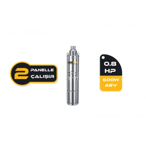 Mexxsun DC pompa 0,8Hp 600W (Screw Type) (4SS600-48N)