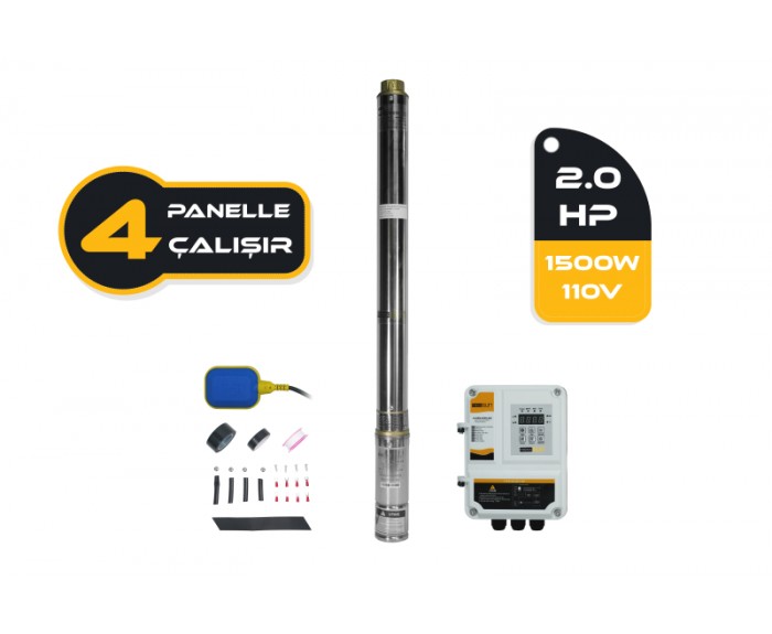 Mexxsuun 2Hp / 1500W / 110V DC Pompa (3RDC3.8-180-110-1500)