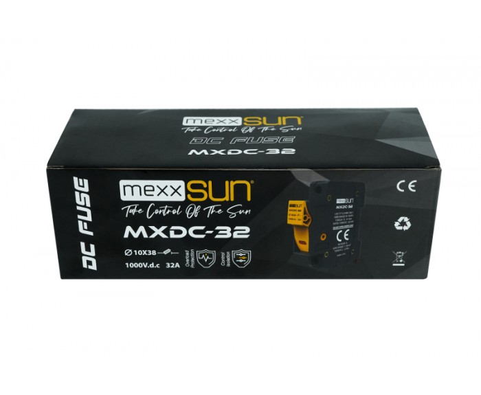 Mexxsun 20A 1000V DC Sigorta + Sigorta Yuvası - 12 Adet Mexxsun 20A 1000V DC Sigorta + Sigorta Yuvası - 12 Adet