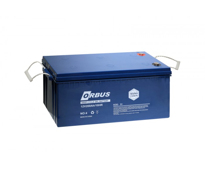 Orbus 12V 200Ah Jel Akü