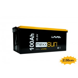 MEXXSUN Lityum Akü 25,6V 100Ah (LiFePo4) 2560Wh