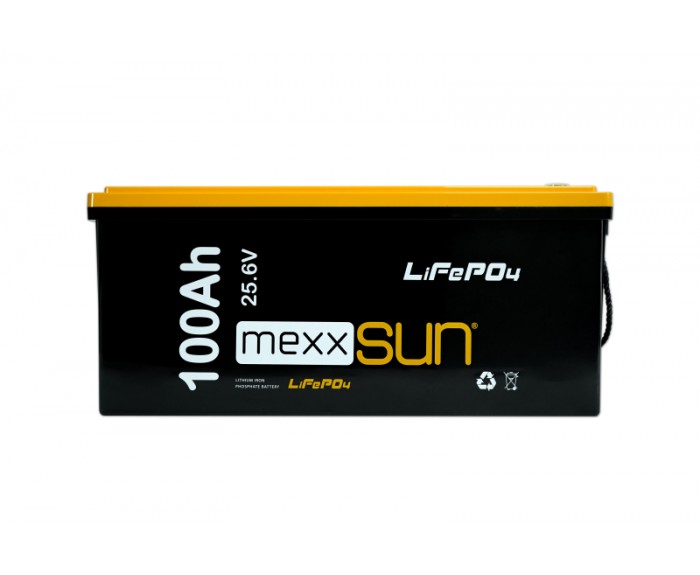 MEXXSUN Lityum Akü 25,6V 100Ah (LiFePo4) 2560Wh