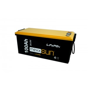 MEXXSUN Lityum Akü 25,6V 100Ah (LiFePo4) 2560Wh