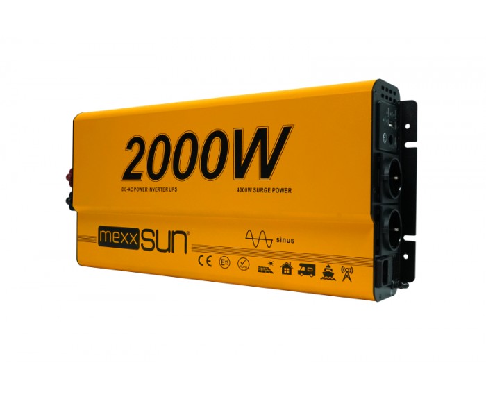 Mexxsun UPS 12V 2000W Tam Sinüs İnverter Mexxsun UPS 12V 2000W Tam Sinüs İnverter