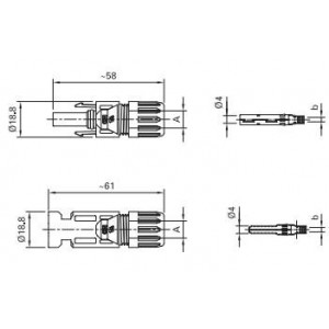 Multi Contact MC4 Konnektör Seti 4/6mm (by Staubli) Multi Contact MC4 Konnektör Seti 4/6mm (by Staubli)