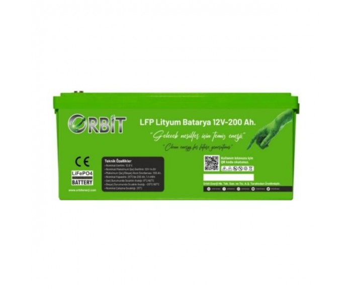 Orbit 12 V 200 Ah Lifepo4 Akü Orbit 12 V 200 Ah Lifepo4 Akü