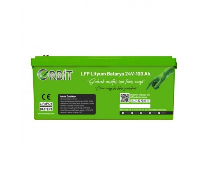 Orbit 24 V 100 Ah Lifepo4 Akü Orbit 24 V 100 Ah Lifepo4 Akü