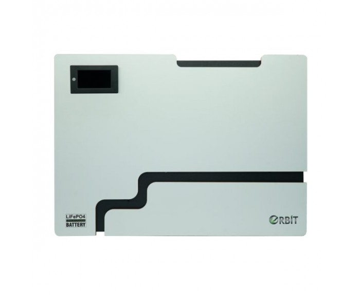 Orbit 48 V 100 Ah Lifepo4 Akü-Ekranlı Duvar Tipi
