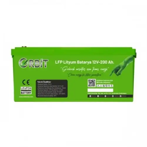 Orbit 12 V 200 Ah Lifepo4 Akü-Marin Tip